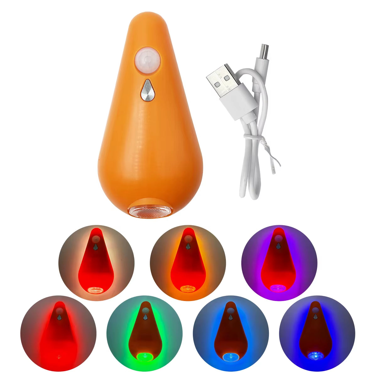 7Color Toilet Night Light Motion Sensor Light Toilet Bowl Light RGB Changing for Bathroom Decoration LED Rechargeable LED Light